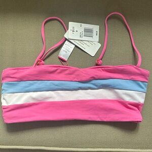 L*Space Rebel Stripe Bikini Top